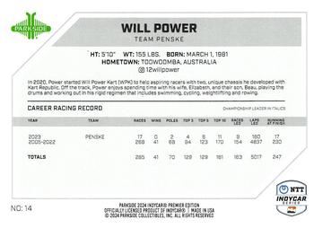 2024 Parkside IndyCar Premier Edition - Foil #14 Will Power Back