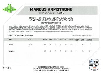 2024 Parkside IndyCar Premier Edition - Foil #40 Marcus Armstrong Back