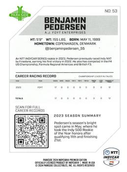 2024 Parkside IndyCar Premier Edition - Foil #53 Benjamin Pedersen Back