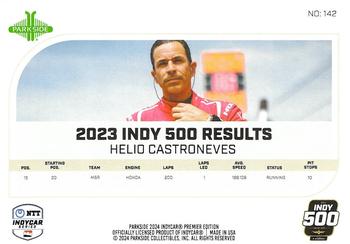 2024 Parkside IndyCar Premier Edition - Foil #142 Helio Castroneves Back