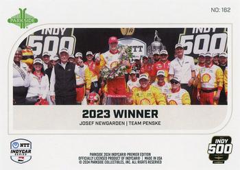 2024 Parkside IndyCar Premier Edition - Foil #162 Josef Newgarden Back