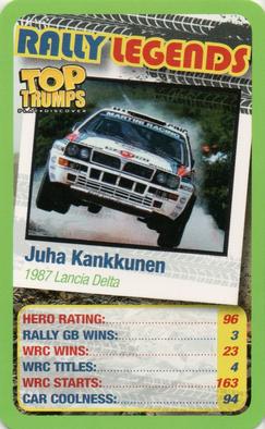 2016 Top Trumps Rally Legends #NNO Juha Kankkunen Front