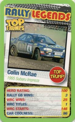 2016 Top Trumps Rally Legends #NNO Colin McRae Front