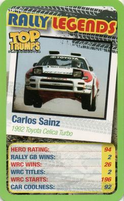 2016 Top Trumps Rally Legends #NNO Carlos Sainz Front