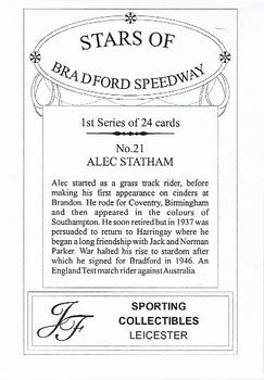 2004 J F Sporting Stars of Bradford Speedway #21 Alec Statham Back