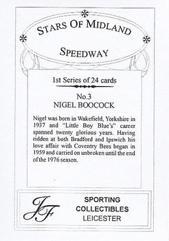 2006 J F Sporting Stars of Midland Speedway #3 Nigel Boocock Back