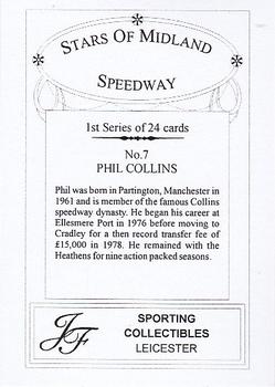 2006 J F Sporting Stars of Midland Speedway #7 Phil Collins Back