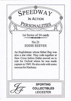 2000 Speedway Personalities in Action Series 1 #21 Eddie Reeves Back