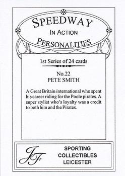 2000 Speedway Personalities in Action Series 1 #22 Pete Smith Back