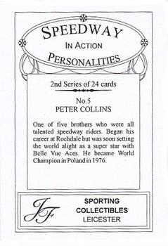 2001 Speedway Personalities in Action Series 2 #5 Peter Collins Back