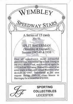 1999 Wembley Speedway Stars Series 1 #11 Split Waterman Back