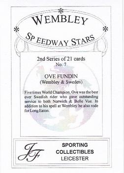 2000 Wembley Speedway Stars Series 2 #7 Ove Fundin Back