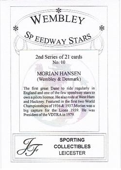 2000 Wembley Speedway Stars Series 2 #10 Morian Hansen Back
