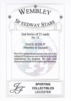 2000 Wembley Speedway Stars Series 2 #12 Dave Jessup Back