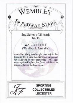 2000 Wembley Speedway Stars Series 2 #15 Wally Little Back