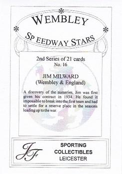 2000 Wembley Speedway Stars Series 2 #16 Jim Milward Back