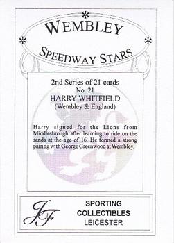 2000 Wembley Speedway Stars Series 2 #21 Harry Whitfield Back