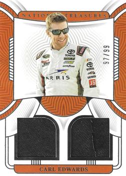 2023 Panini National Treasures - Dual Race Used Firesuits #DRU-CED Carl Edwards Front