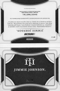 2023 Panini National Treasures - Jumbo Sheet Metal Booklet Duals #JJ Jimmie Johnson Back