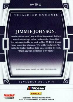 2023 Panini National Treasures - Treasured Moments #TM-JJ Jimmie Johnson Back
