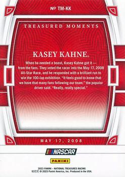 2023 Panini National Treasures - Treasured Moments #TM-KK Kasey Kahne Back