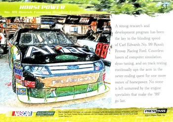 2011 Press Pass Eclipse #51 No. 99 Roush Fenway Racing Ford Back