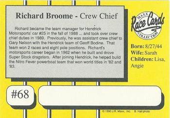 1990 Maxx - Glossy #68 Richard Broome Back