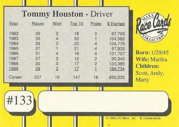 1990 Maxx - Glossy #133 Tommy Houston Back