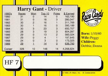 1990 Maxx Holly Farms #HF7 Harry Gant Back