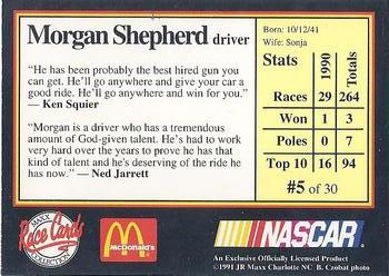 1991 Maxx McDonald's #5 Morgan Shepherd Back