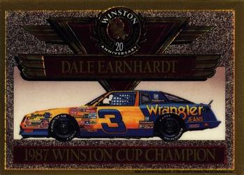 1991 Maxx Winston 20th Anniversary Foils #NNO Dale Earnhardt 1987 Car Front