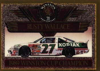 1991 Maxx Winston 20th Anniversary Foils #NNO Rusty Wallace 1989 Car Front