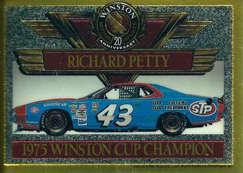 1991 Maxx Winston 20th Anniversary Foils #NNO Richard Petty 1975 Car Front