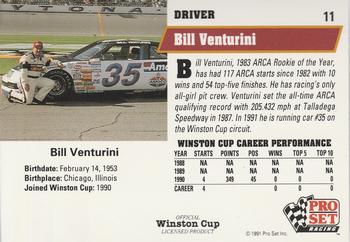 1991 Pro Set #11 Bill Venturini Back
