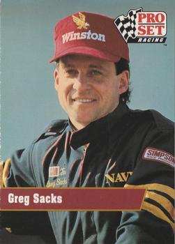 1991 Pro Set #121 Greg Sacks Front