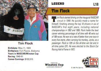 1991 Pro Set - Legends #L18 Tim Flock Back