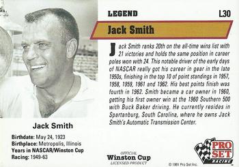 1991 Pro Set - Legends #L30 Jack Smith Back