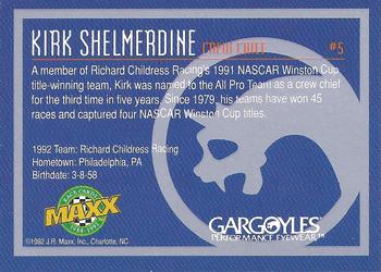 1992 Maxx All-Pro Team #5 Kirk Shelmerdine Back