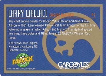 1992 Maxx All-Pro Team #7 Larry Wallace Back