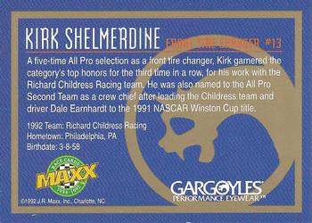 1992 Maxx All-Pro Team #13 Kirk Shelmerdine Back