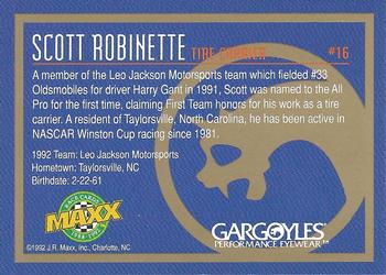 1992 Maxx All-Pro Team #16 Scott Robinette Back