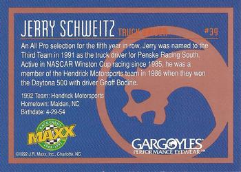 1992 Maxx All-Pro Team #39 Jerry Schweitz Back