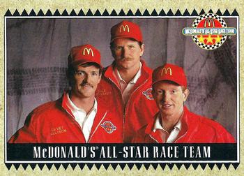 1992 Maxx McDonald's All-Star Race Team #1 Dale Earnhardt / Davey Allison / Bill Elliott Front