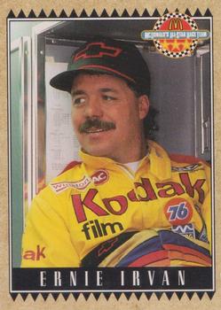 1992 Maxx McDonald's All-Star Race Team #13 Ernie Irvan Front