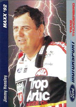 1992 Maxx Ford Motorsport #11 Jimmy Hensley Front