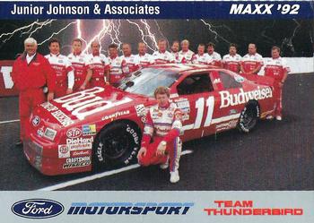 1992 Maxx Ford Motorsport #36 Bill Elliott w/Crew Front