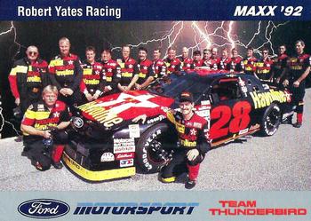 1992 Maxx Ford Motorsport #37 Davey Allison w/Crew Front
