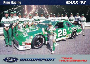 1992 Maxx Ford Motorsport #42 Brett Bodine w/Crew Front