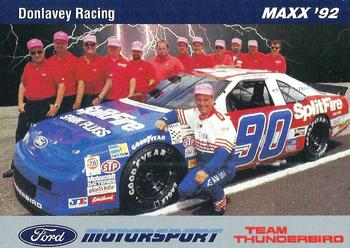 1992 Maxx Ford Motorsport #47 Charlie Glotzbach w/Crew Front