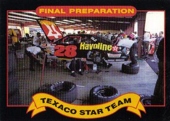 1992 Maxx Texaco Star Team #8 Final Preparation Front